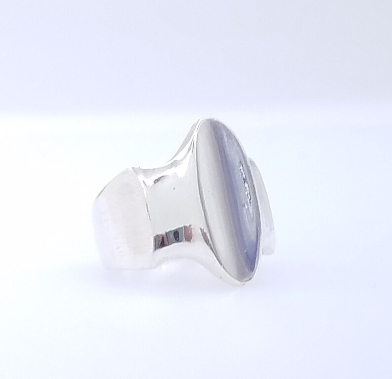 Vintage Sterling Silver Modernist Ring Size 7.5 - Etsy