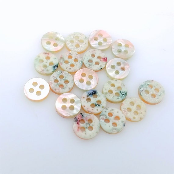 Go Handmade - Buttons - Mother-Of-Pearl - Pink - 12,0 mm