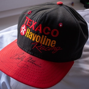 Signed New 1990s Texaco Havoline Racing Authentic NASCAR Hat Signed by Bobby Allison