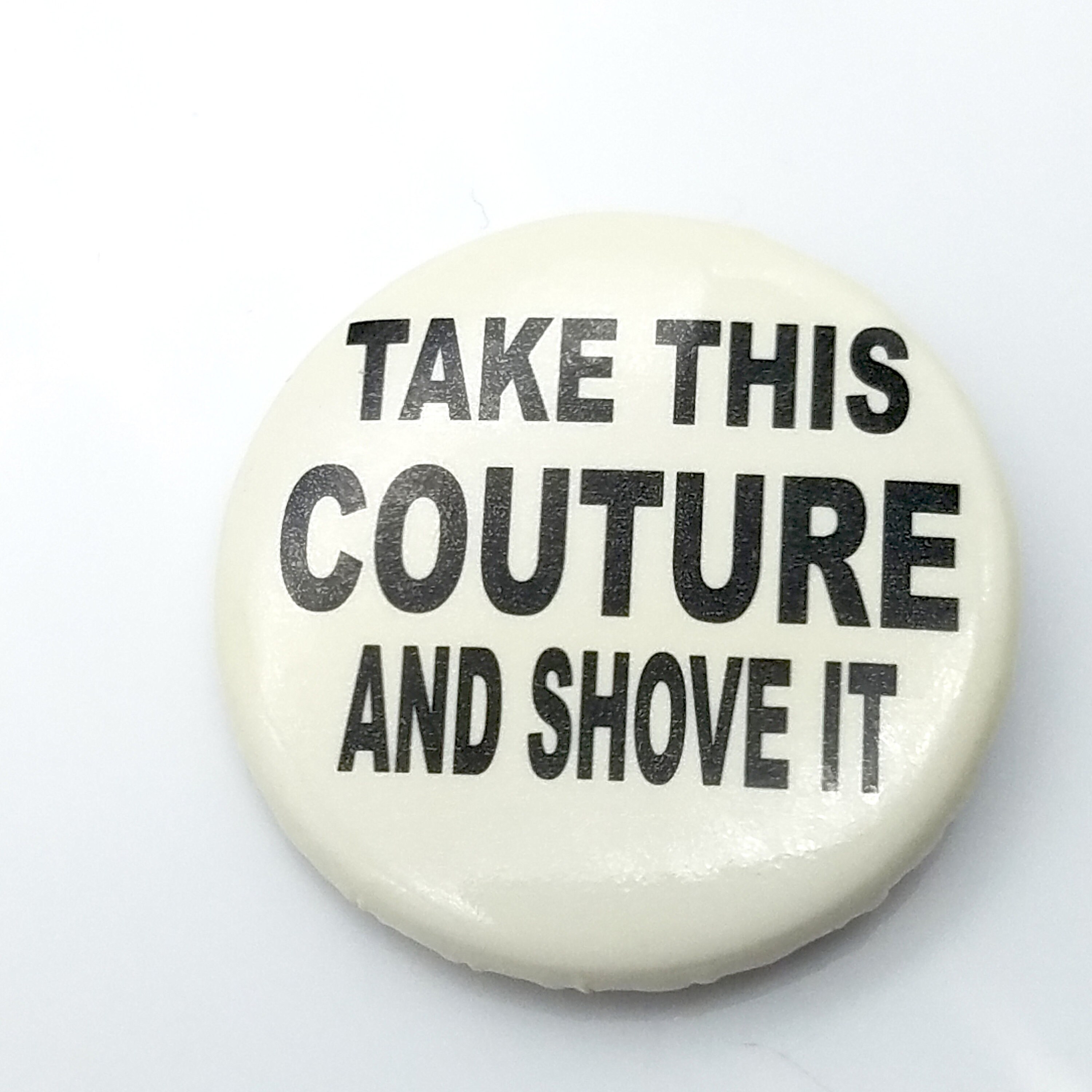 Two Vintage Couture-themed Pin Back Buttons - Etsy