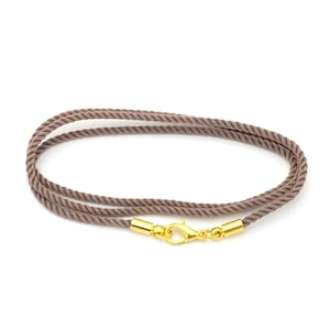 68 couleurs ! Collier cordon de soie 2 mm, cordon de haute qualité - Couleur, fermoir et longueur au choix