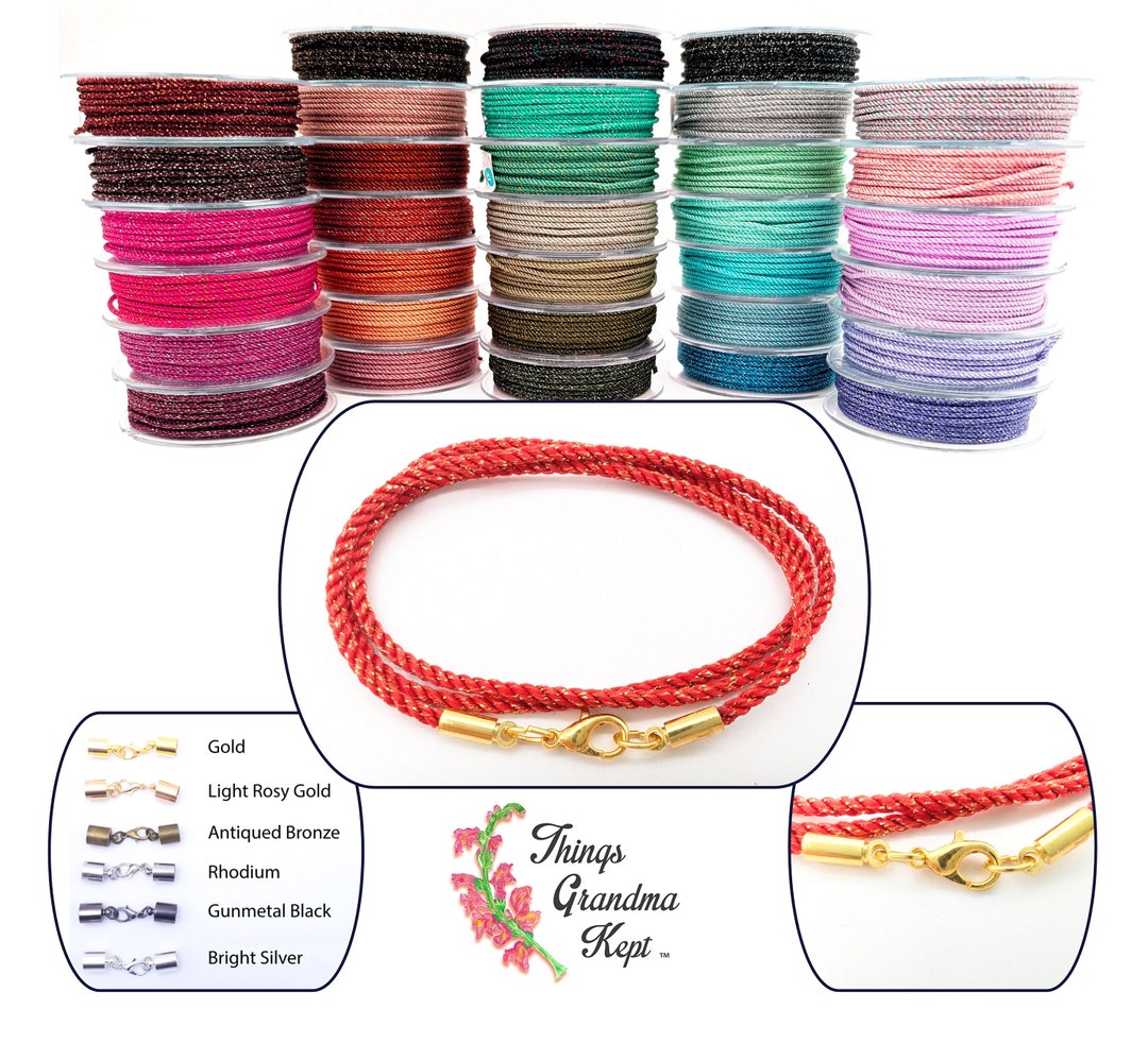 アクセサリー DOUBLE BEAM LINK ON SILKY CORD NECKLACE Double Beam Link on Silky Cord Necklace | Gabriela Artigas + CO