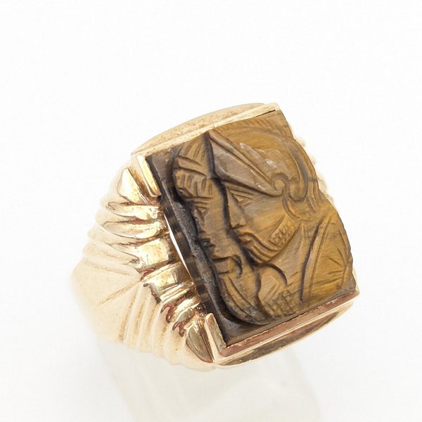 Roman Soldier Cameo Ring Etsy
