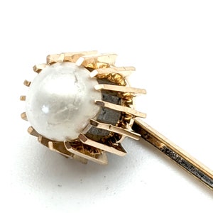 Vintage Pearl & Gold Filled Stick Pin, 2.25&quot;