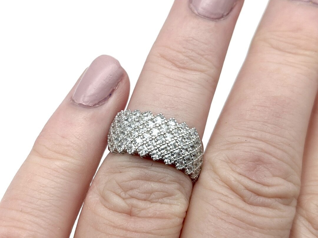 指輪・リング ROMANTINUER SN73 OPEN RING925SILVER 925 Sterling Silver - Shiny Open Swirl Design Tapered Band