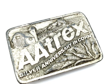 Vintage Aatrex Silver Anniversary in Corn Belt Buckle