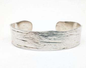 Silpada Wide Etched Sterling Silver Cuff Bracelet