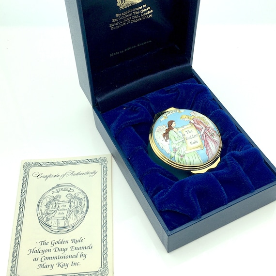 2000 Mary Kay Halcyon Days The Golden Rule Porcelain … Gem