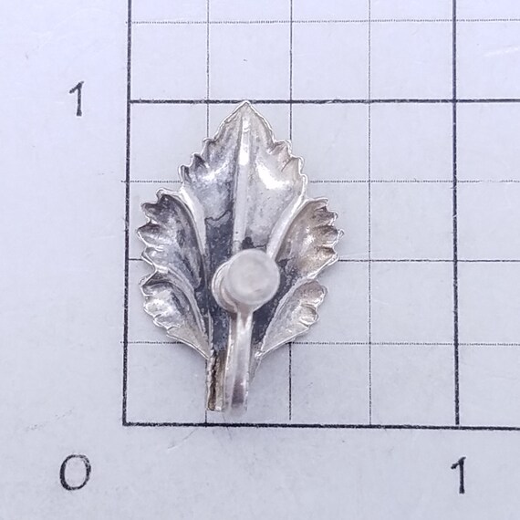Vintage Sterling Silver Calla Lily Floral Screw B… - image 8