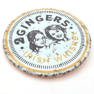 Vintage 2 Gingers Irish Whisky Button - Etsy