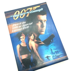 Vintage 007 The World is Not Enough Movie Advertising Pinback Button