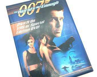Vintage 007 The World is Not Enough Movie Advertising Pinback Button