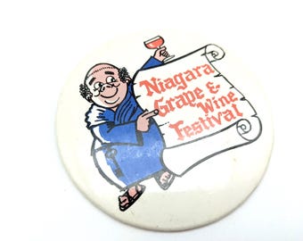 Vintage Niagra Grape & Wine Festival Pinback Button
