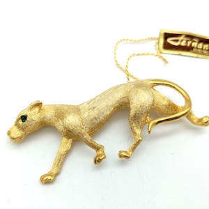 Old Stock Puma / Mountain Lion / Cougar Big Cat Brooch - Fernando Originals