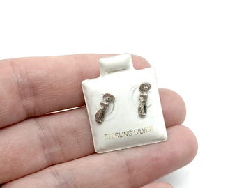 Sterling Silver Cowboy / Vaquero Stud Earrings