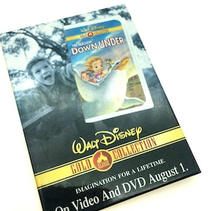 Vintage Rescuers Down Under  Movie Advertising Pinback Button