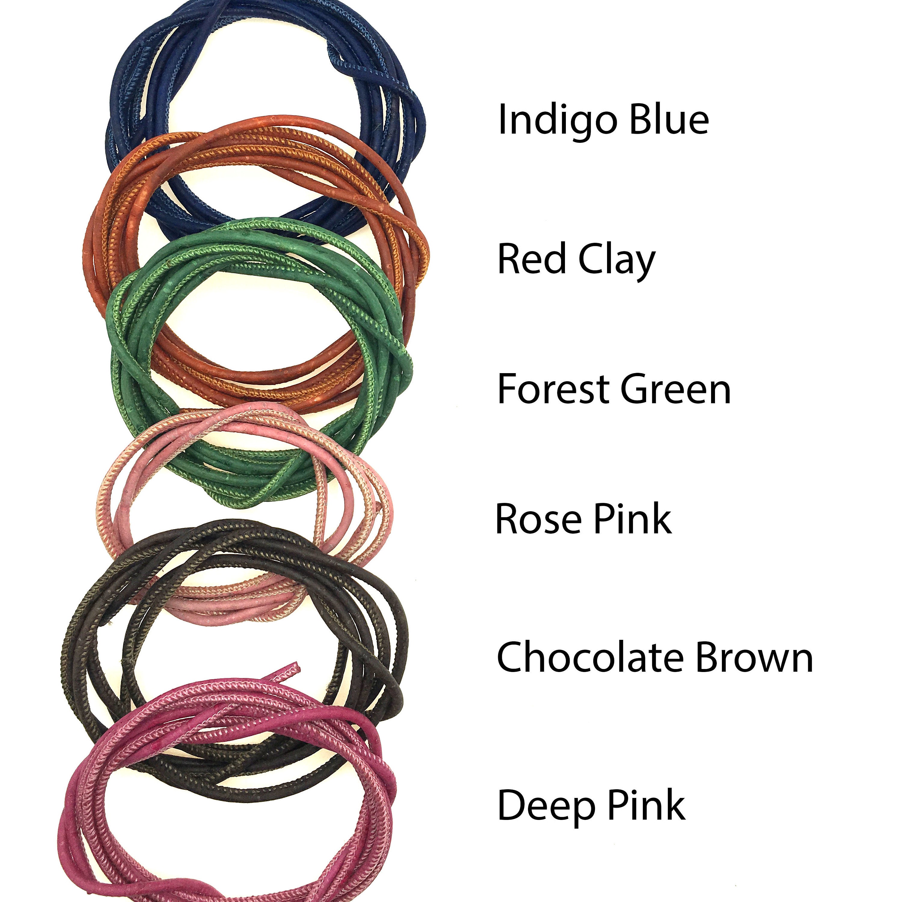 Made to Order 3mm Hand-dyed Portuguese Cork Cord Necklaces - Etsy