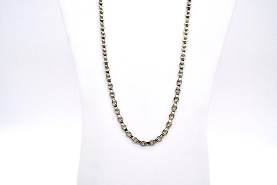 Antique Heavy Circle Link Chain Necklace - 900 Si… - image 5