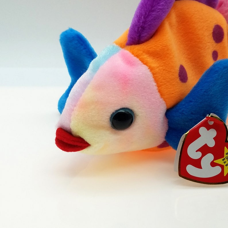 1999 Ty Beanie Baby Lips the Fish Etsy