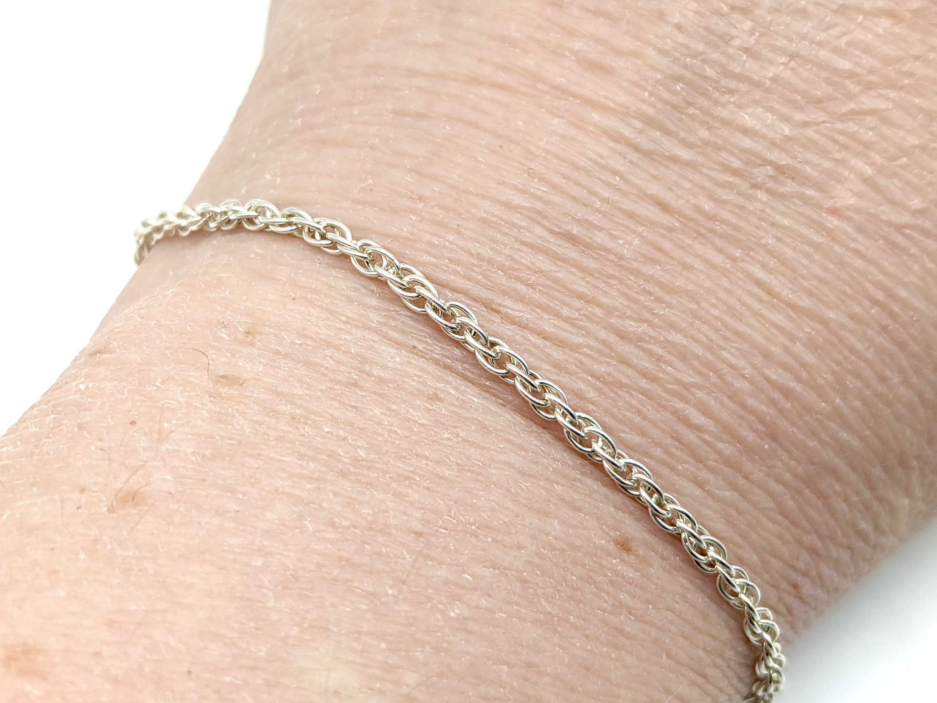 Vintage Sterling Silver 2mm Twisted 