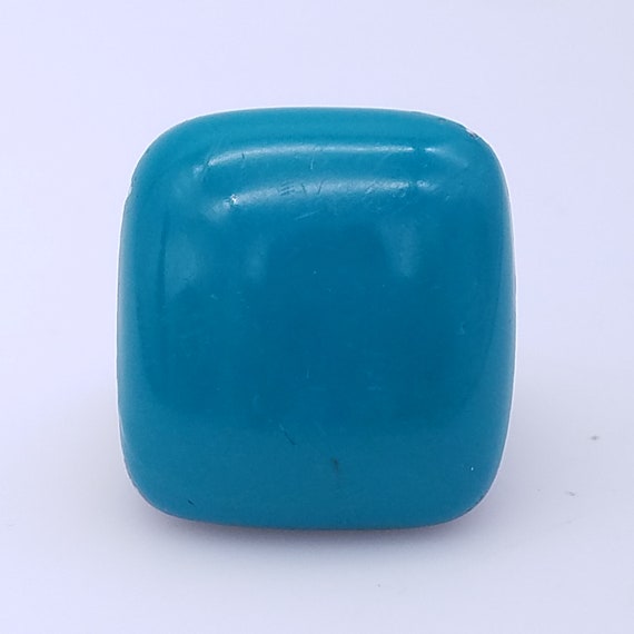 1930's Turquoise Blue Celluloid Ring - Size - image 3