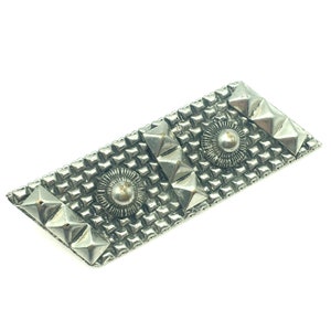 Vintage Silver Tone Modernist Brooch