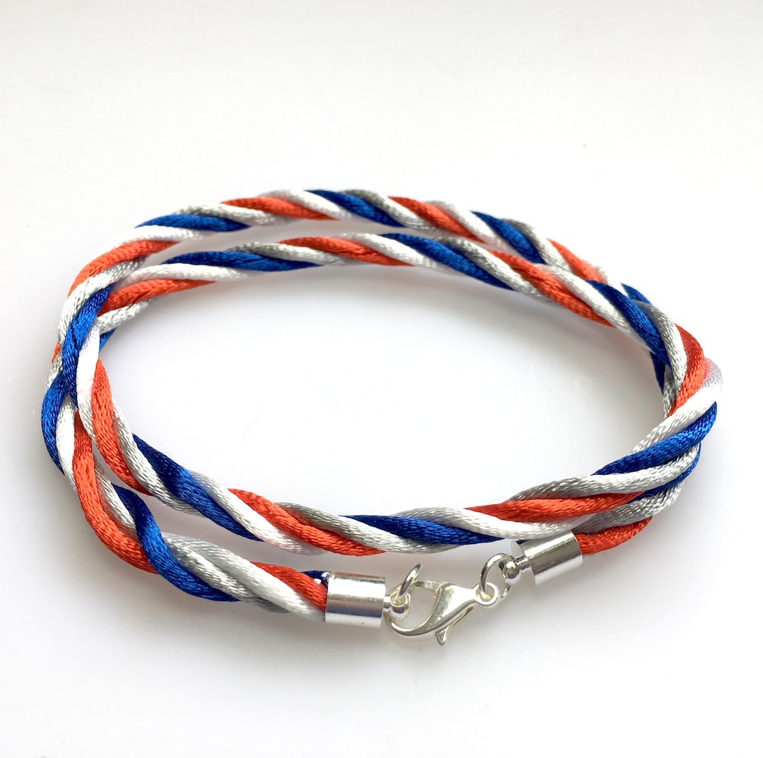 Custom Twisted Satin Rope Cord Necklace or Choker With Choice of Clasps