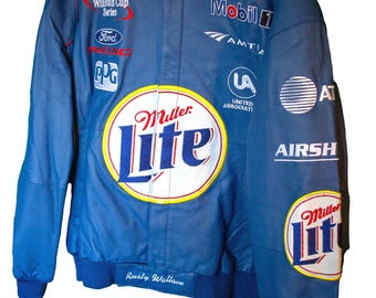 Chase Authentics Miller Lite Racing Jacket – Kurt Busch #2 | L - Etsy