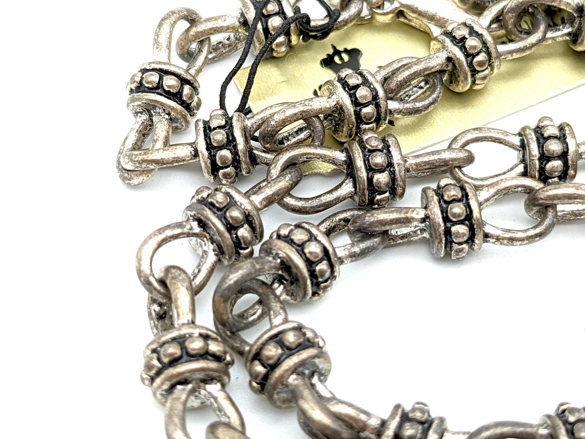 Vintage Premier Designs Silver Tone Link Necklace 18 - Etsy