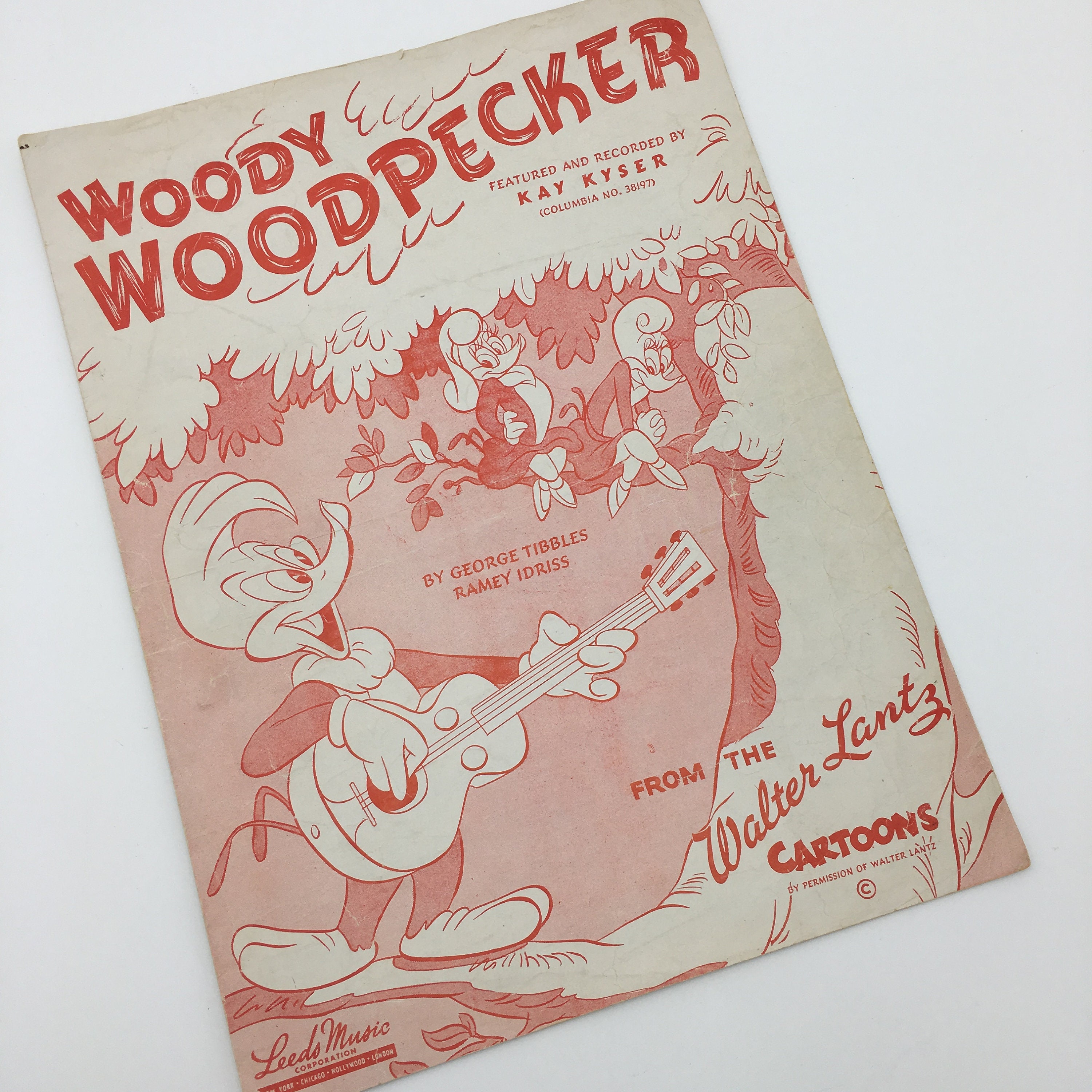 1948 Woody Woodpecker Song Sheet Music | Etsy