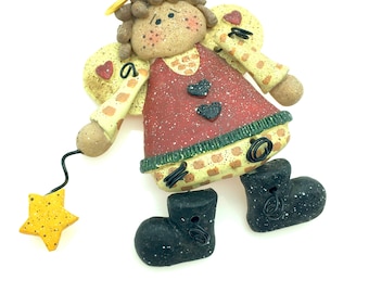 Christmas Angel Pin/Brooch
