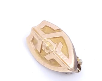 1921 Gold Filled Graduate Pin with GS Initials, Wright & Street Chicago