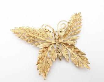 Rare Oversized 1950s Napier Butterfly Brooch - 4.5"