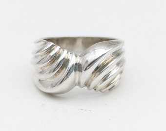 Vintage Sterling Wave Statement Ring