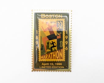 1996 USPS Boston Marathon Anniversary Stamp Pin