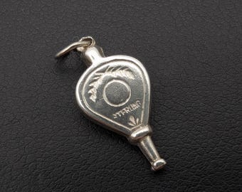 Vintage Sterling Silver Bellows Fireplace Stoker Charm or Pendant