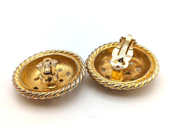 Basket Weave Clip-On Earring