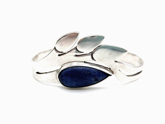 Vintage Taxco Heavy Sterling Silver & Blue Lapis … - image 4