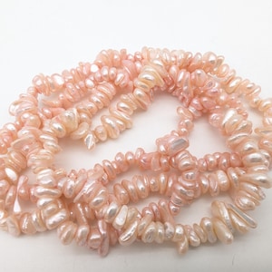 35&quot; Freshwater Pink Pearl Beaded Necklace