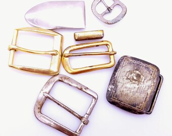 VINTAGE BELT BUCKLES COLLECTION (6 UNIQUE BUCKLES) Vintage Set of Six Belt Buckles - Etsy main image 4