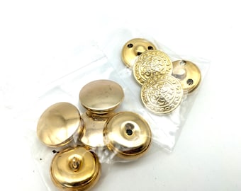 Lot of Vintage Brass Buttons - 18mm / 3/4"