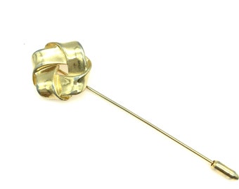 Vintage Gold Tone Knot Stick Pin