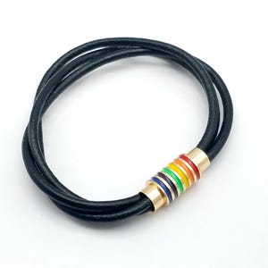 Over 30 Colors! Triple Strand Leather Cord Bracelet - Custom Made