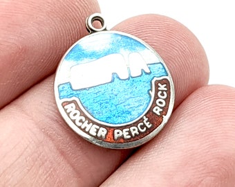 Vintage Sterling Silver Rocher Perce Rock Charm or Pendant