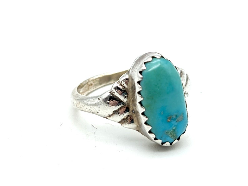 Vintage Sterling Silver /& Turquoise Ring Size 3.25