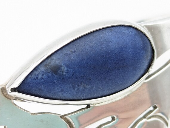 Vintage Taxco Heavy Sterling Silver & Blue Lapis … - image 8