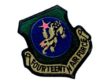 Vintage Fourteenth Air Force Flying Tigers Pocket Patch - Green
