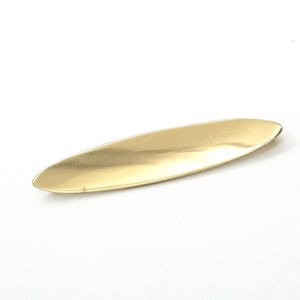 Signed Monet Gold Tone Oval Bar Brooch