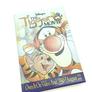 Vintage Disney The Tigger Movie Advertising Pinback Button