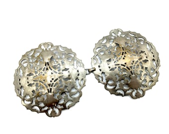 Early 20th Century Two-Part Filigree Belt Buckle